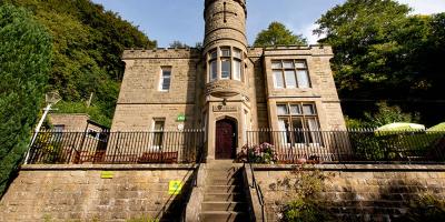 YHA Eyam exterior and steps to entrance YHA Eyam External