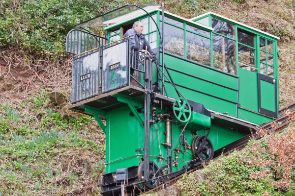 Lynton & Lynmouth Cliff Railway, funicular railway carriage