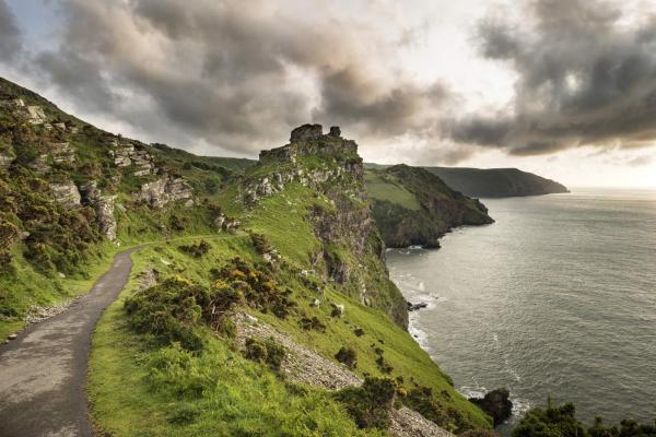 Exmoor, coastal path through Valley Of The Rocks