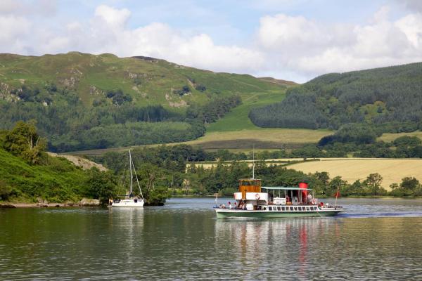 Ullswater Steamer and sailboat