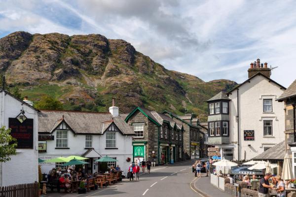 Coniston, with The Old Man range behind