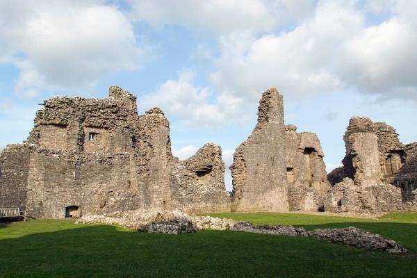 Castle ruins, but not Okehampton Castle