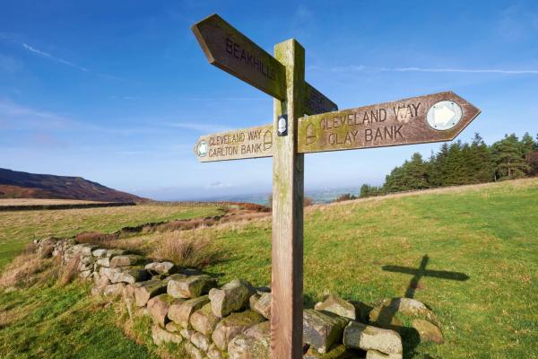 Cleveland Way sign post