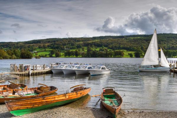 Coniston Boating Centre, view of jetties