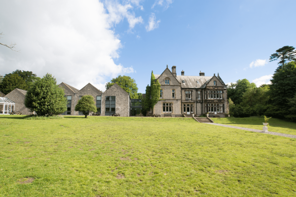 View of YHA Castleton Losehill Hall on a sunny day