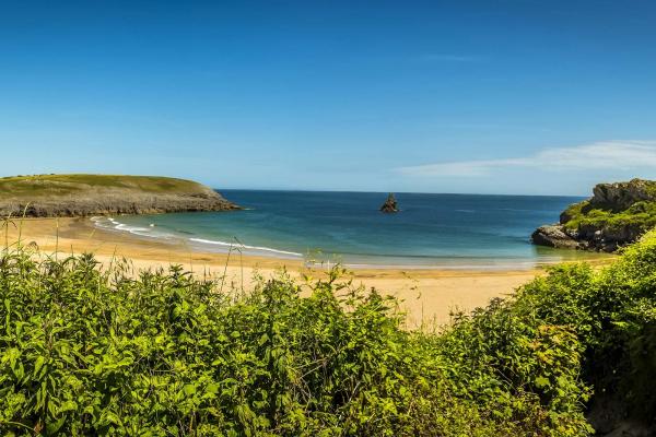 View over Broad Haven beach