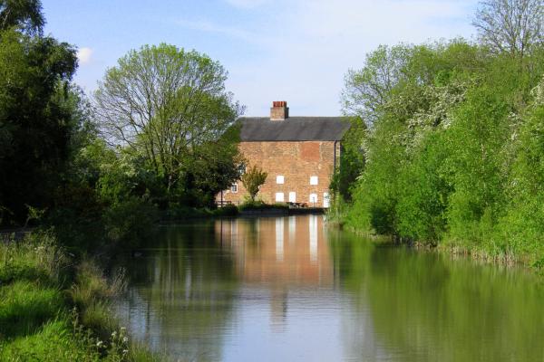 View of Moira Furnace from down the Moira Canal