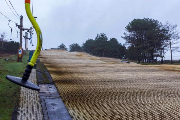 Dry Ski Slope with Button Lift