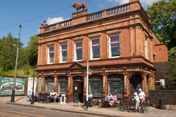 Red ion pub at the Crich (National) Tramway Museum