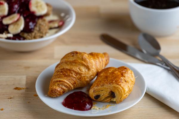 Breakfast pastry on a plate