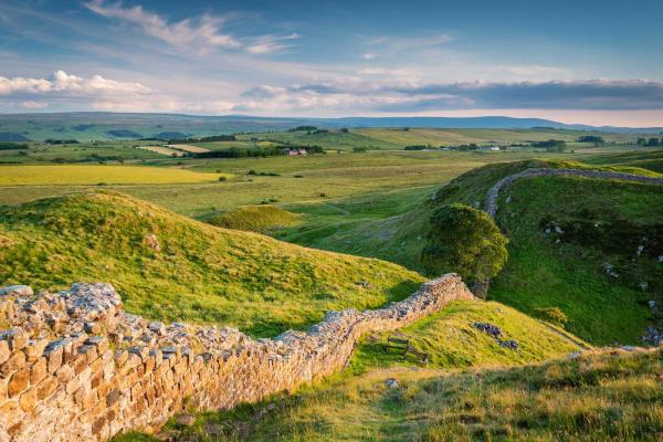 Hadrians Wall in Northumberland 