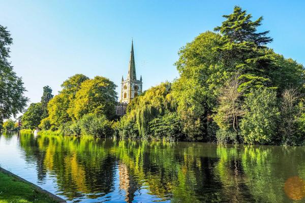 View of Stratford-upon-Avon on a sunny day