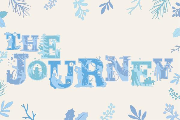 Illustrated letters spelling out 'The Journey'