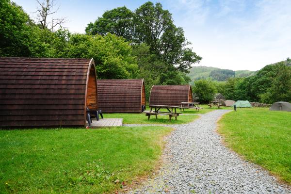 Camping pods at YHA Borrowdale