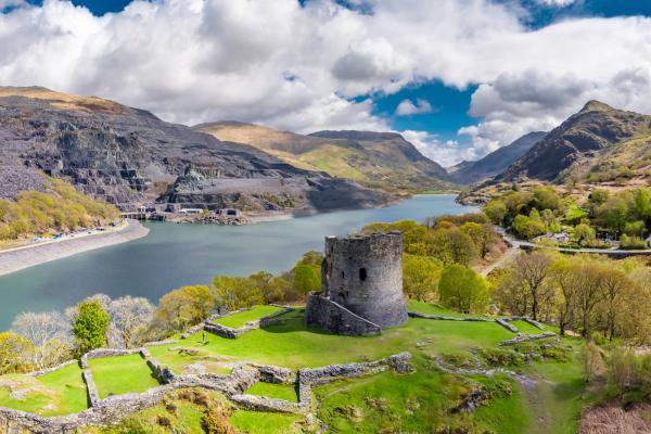 Castle at Llanberis in Snowdonia National Park