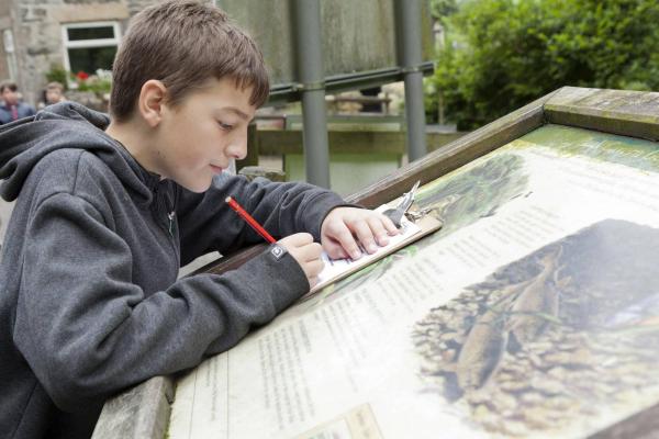 Young male on a Geography field trip with YHA England & Wales