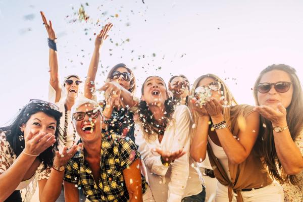 Group of women celebrating