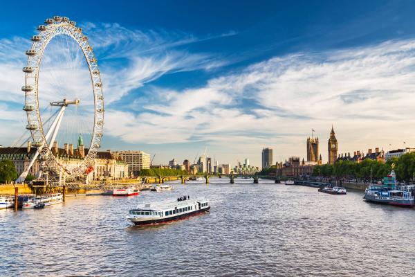 View over London skyline