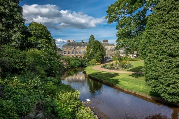 View of Buxton Garden Park over the River Wye