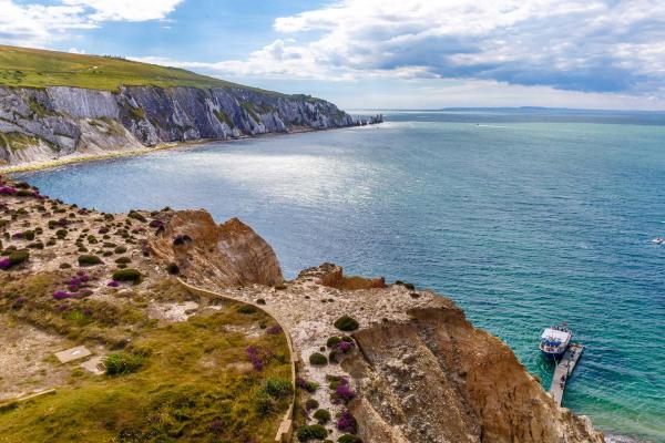 Isle of Wight coast from the cliff top