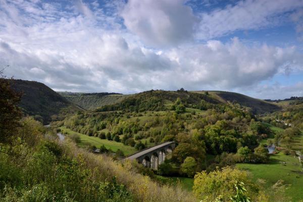 Peak District view over Monsal Head