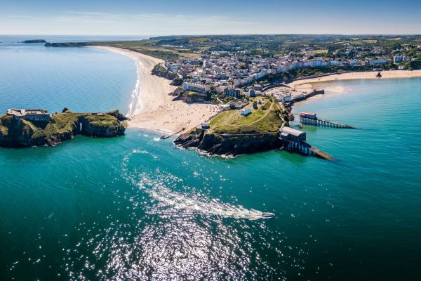 Tenby coast in Pembrokeshire