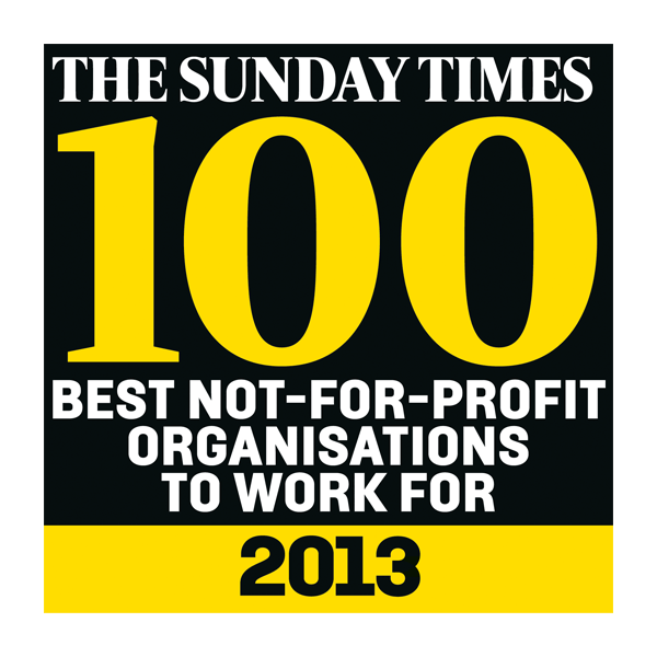 Times Top 100 Best Not-for-Profit 2013 logo