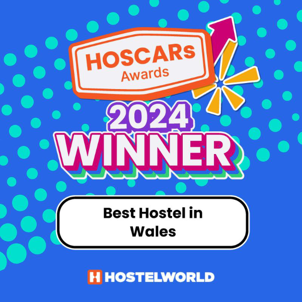 Best Hostel in Wales Hostel World Award 2024 logo