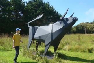 Bull sculpture