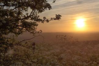 Sunsets over the Weald from the road from Shoreham to YHA Truleigh