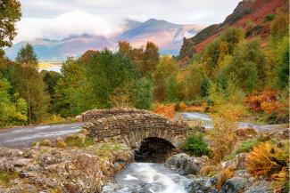 Autumn at Ashness Bridge, Borrowdale, Lake District