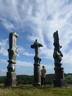 Child next to sculpture at the Yorkshire Sculpture Park