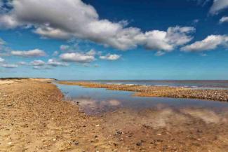 Golden sandy beach