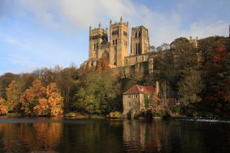 Reflections of Durham Cathedral in the River Wear