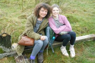 Jenny and Isla in Grizedale