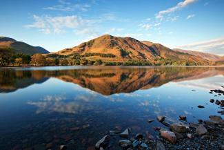 View of Buttermere on a sunny day