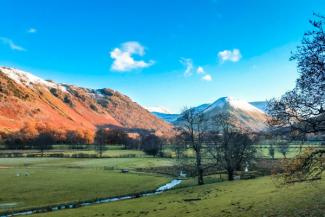 Lake District view on a frosty day