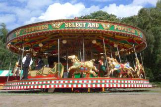 Beautifully-restored carousel at Blists Hill Victorian Town