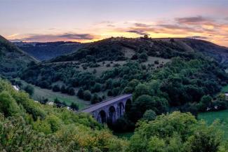 Monsal dale at sunset, Peak District