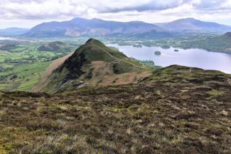 View of Newlands Horseshoe, Keswick and Derwent Water