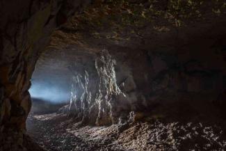 Opening of a rock cave