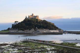 View of St Michael's mount in Cornwall 