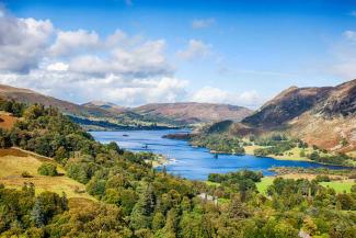 Ullswater on a sunny day in Spring