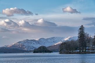 Snow covered Fairfield and Wndermere