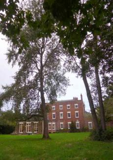 View of YHA Chester Trafford Hall from the garden