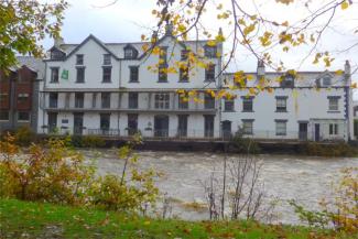 YHA Keswick view across the river