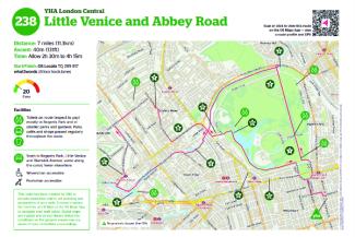 YHA London Central walking map