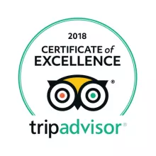 Tripadvisor 2018 Certificate of Excellence award 2018