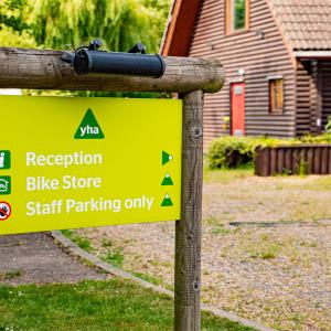 YHA London Lee Valley welcome sign