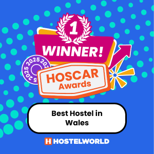 Best Hostel in Wales Hostel World Award 2025 logo